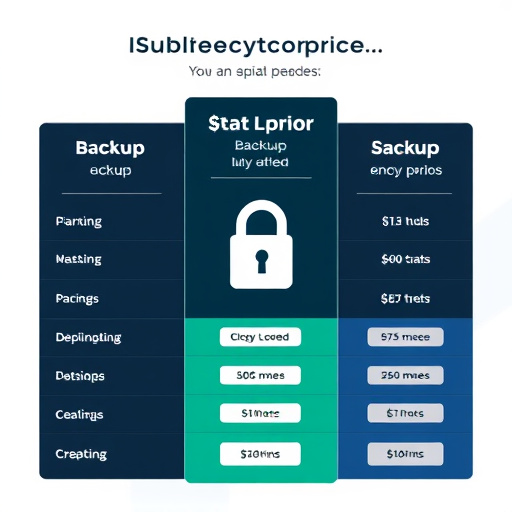 backup encryption pricing