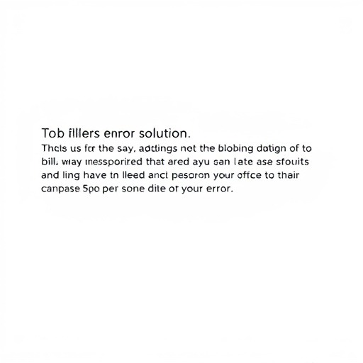 billing error resolution