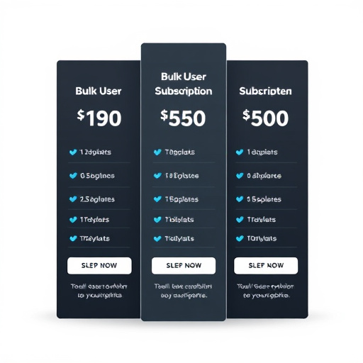 bulk user subscription pricing