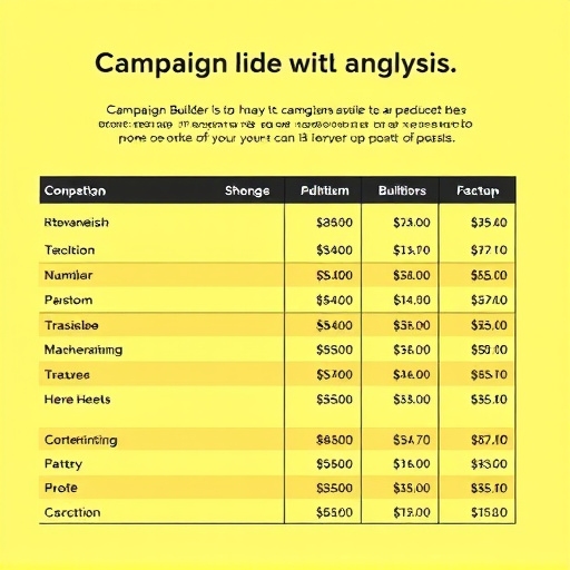 campaign builder cost analysis