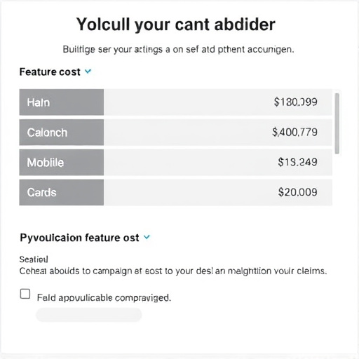 campaign builder feature cost