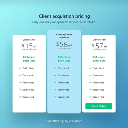 client acquisition pricing