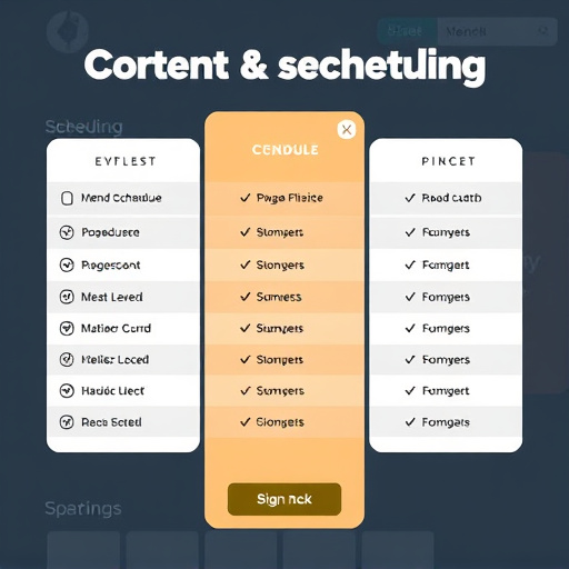 content scheduling pricing