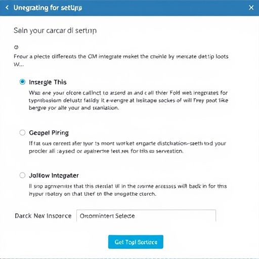crm integration setup