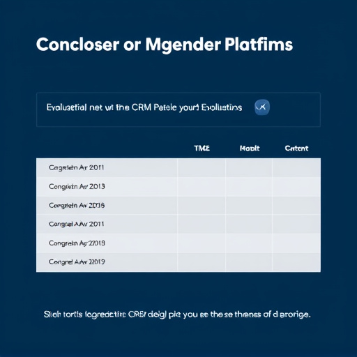 crm platform evaluation