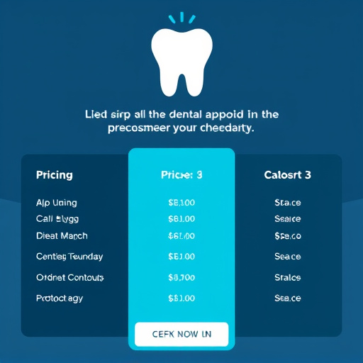 dental appointment scheduling pricing