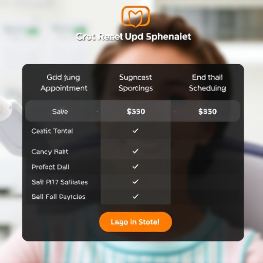dental appointment scheduling pricing