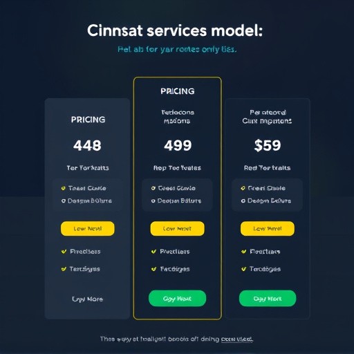 financial services pricing model