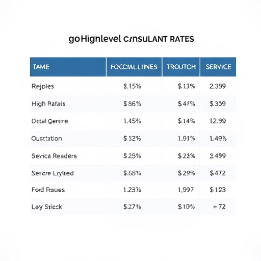 gohighlevel consultant rates