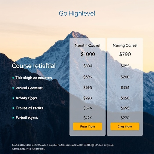 gohighlevel course pricing