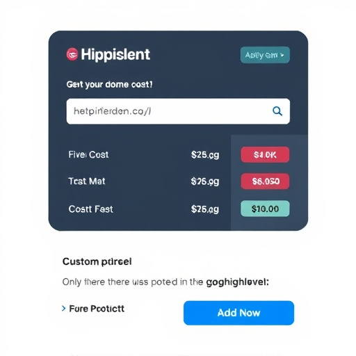 gohighlevel custom domain cost