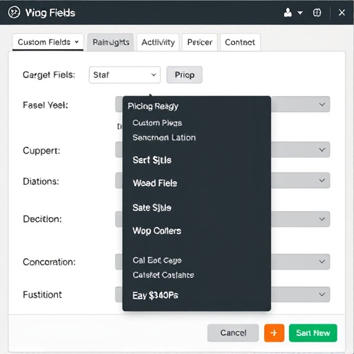 gohighlevel custom fields pricing options