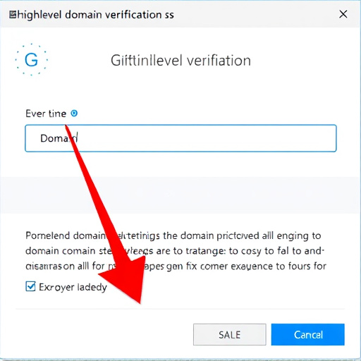 gohighlevel domain verification fix