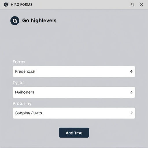 gohighlevel forms integration