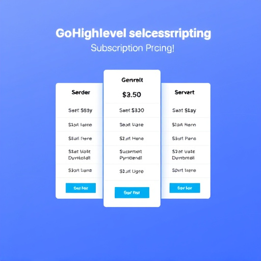gohighlevel subscription pricing