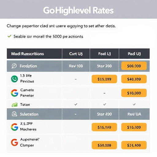 gohighlevel subscription rates