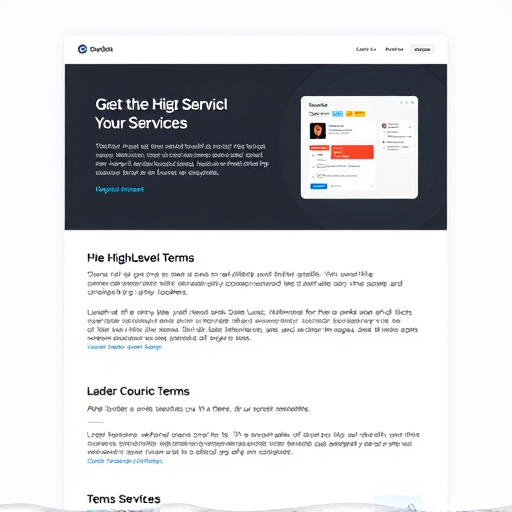 gohighlevel terms service templates