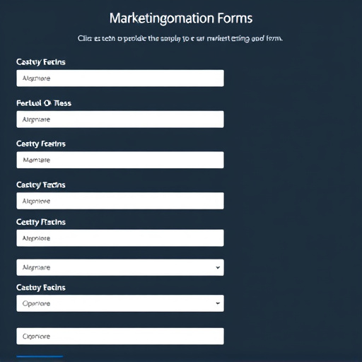 marketing automation forms