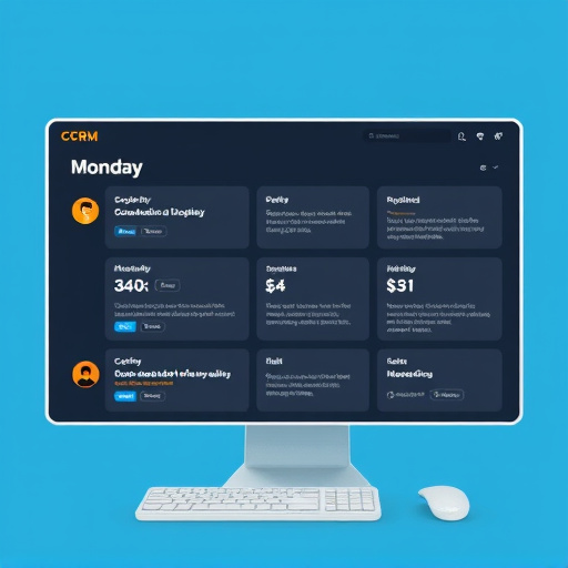monday crm interface usability