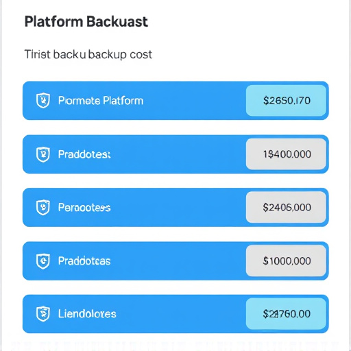 platform backup cost