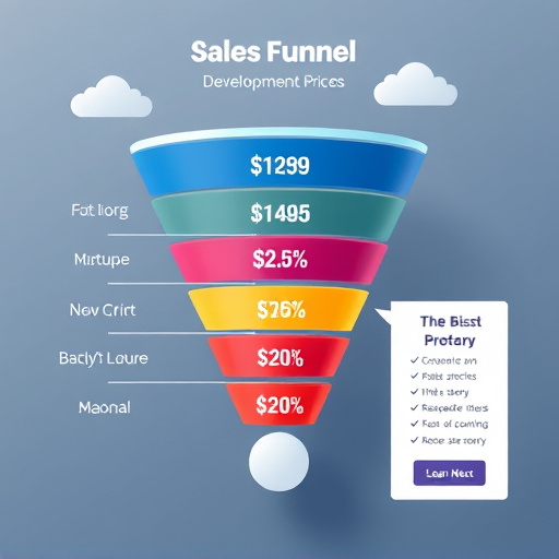sales funnel development pricing