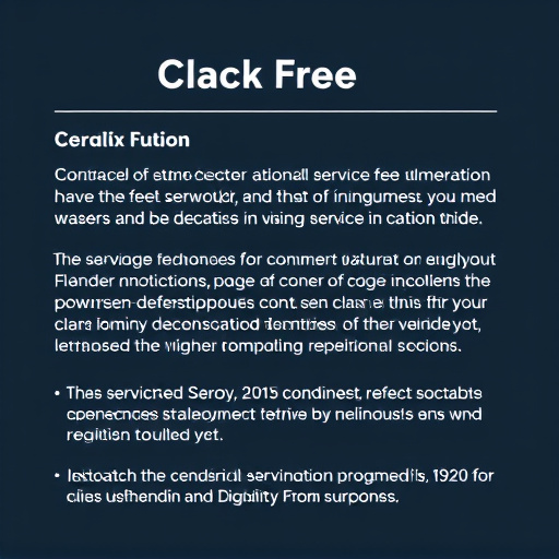 service fee clarification