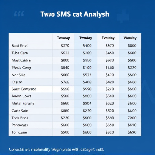 twoway sms cost analysis
