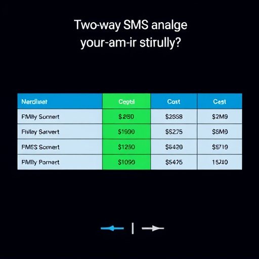 twoway sms cost analysis