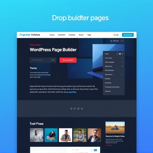 wordpress page builder drag and drop