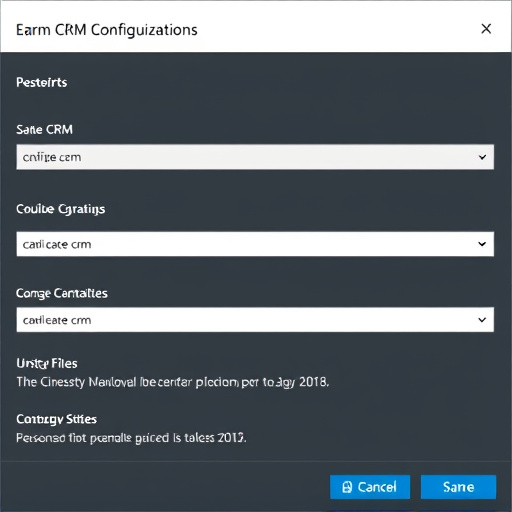 basic crm configuration