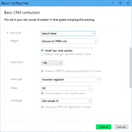 basic crm configuration