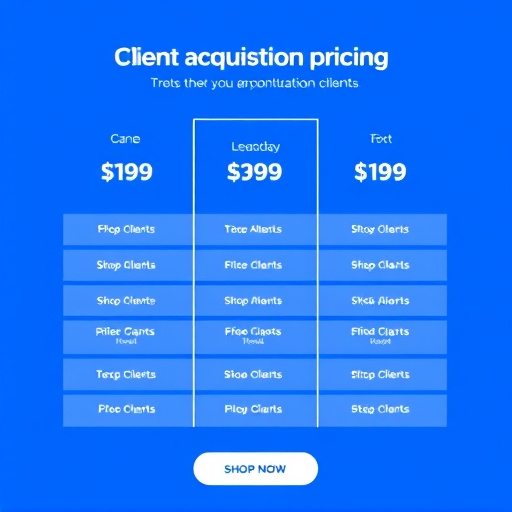 client acquisition pricing