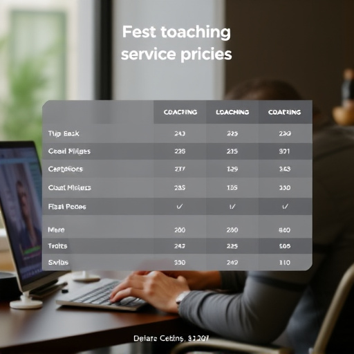 coaching service pricing