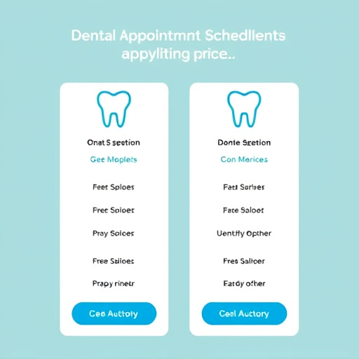 dental appointment scheduling pricing