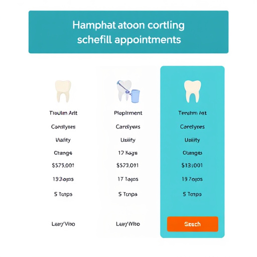 dental appointment scheduling pricing