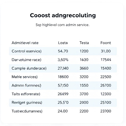 gohighlevel admin service rates