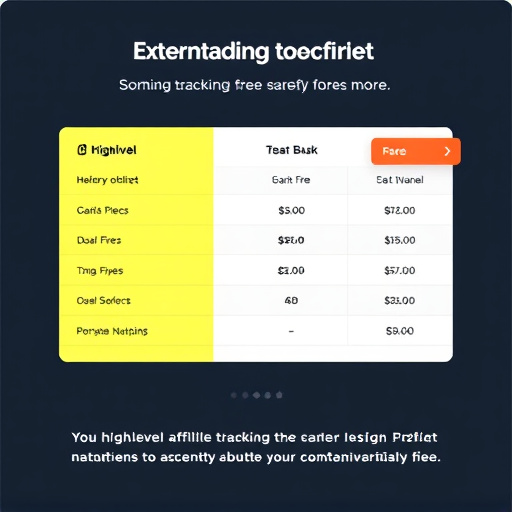 gohighlevel affiliate tracking fee