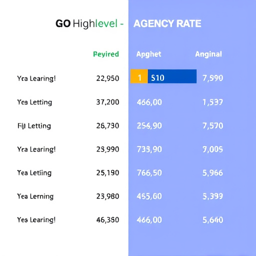 gohighlevel agency rates