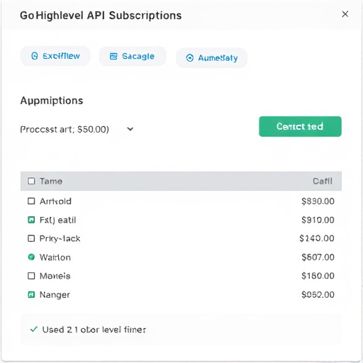 gohighlevel api subscription cost