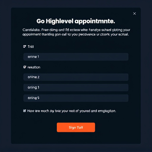 gohighlevel appointment scheduling trial