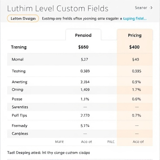 gohighlevel custom fields pricing trends