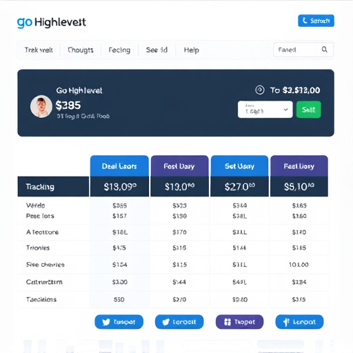 gohighlevel deal tracking pricing