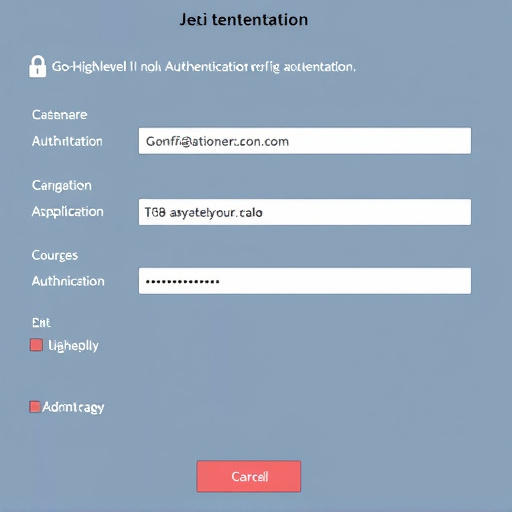 gohighlevel email authentication configuration