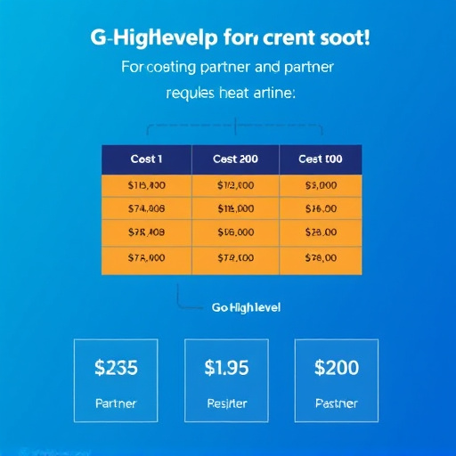 gohighlevel partner program cost