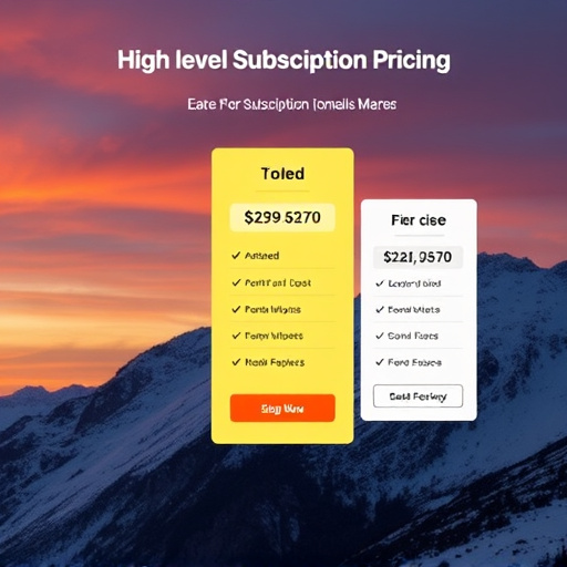 gohighlevel subscription pricing