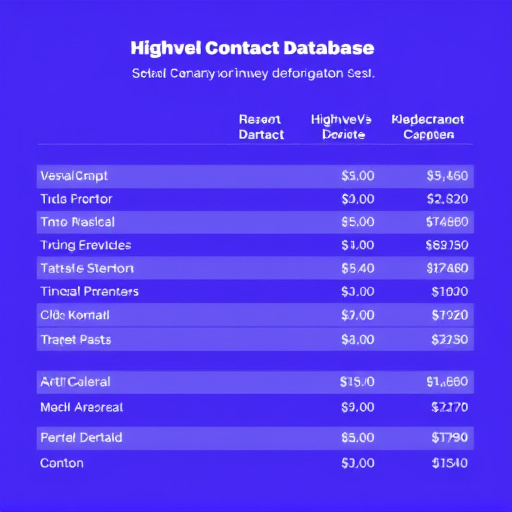 highlevel contact database cost