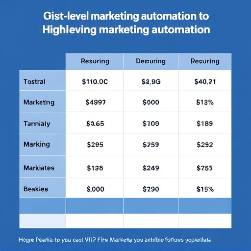 highlevel marketing automation cost
