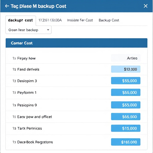 platform backup cost