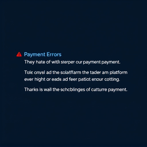 platform payment errors