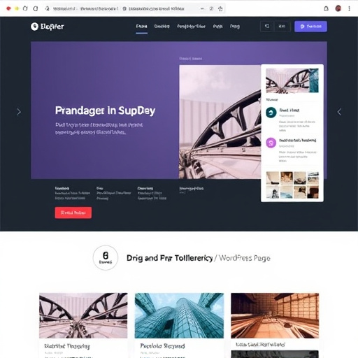 wordpress page builder drag and drop